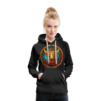 Thumbnail for Women’s Mosaic Taurus Premium Hoodie - black