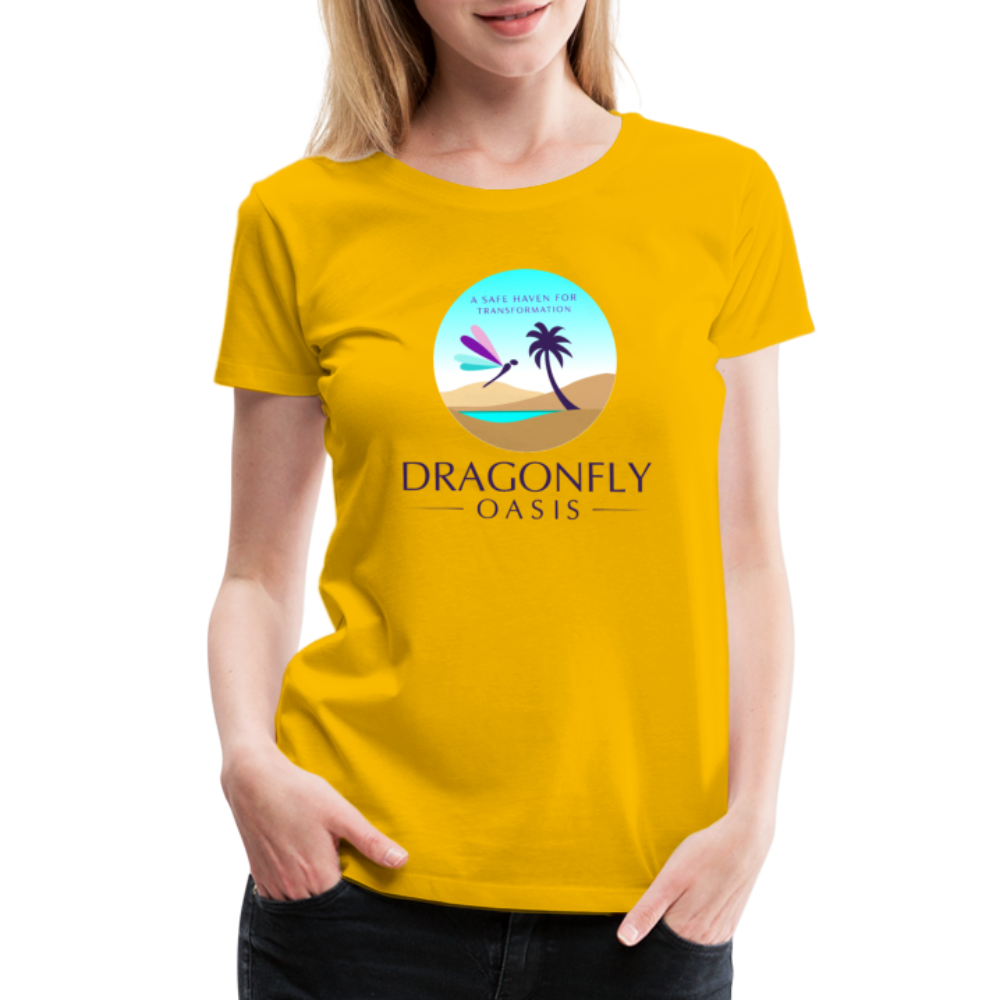 Women's Dragonfly Oasis V.1 Premium T-Shirt - sun yellow