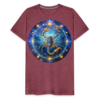 Thumbnail for Men's Symbol Scorpio Premium T-Shirt - heather burgundy