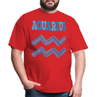 Thumbnail for Men's Power Words Aquarius Classic T-Shirt - red