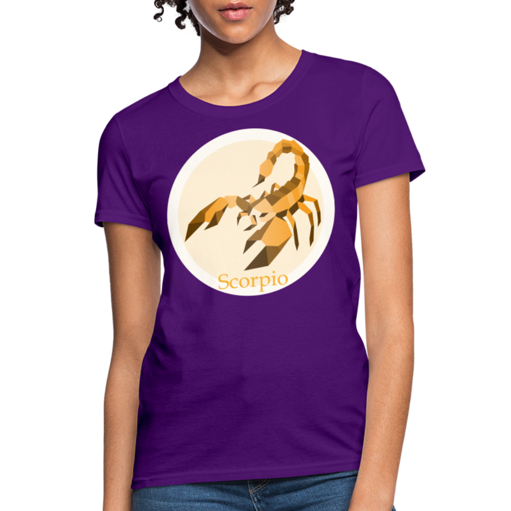 Women's Mosaic Scorpio T-Shirt - purple