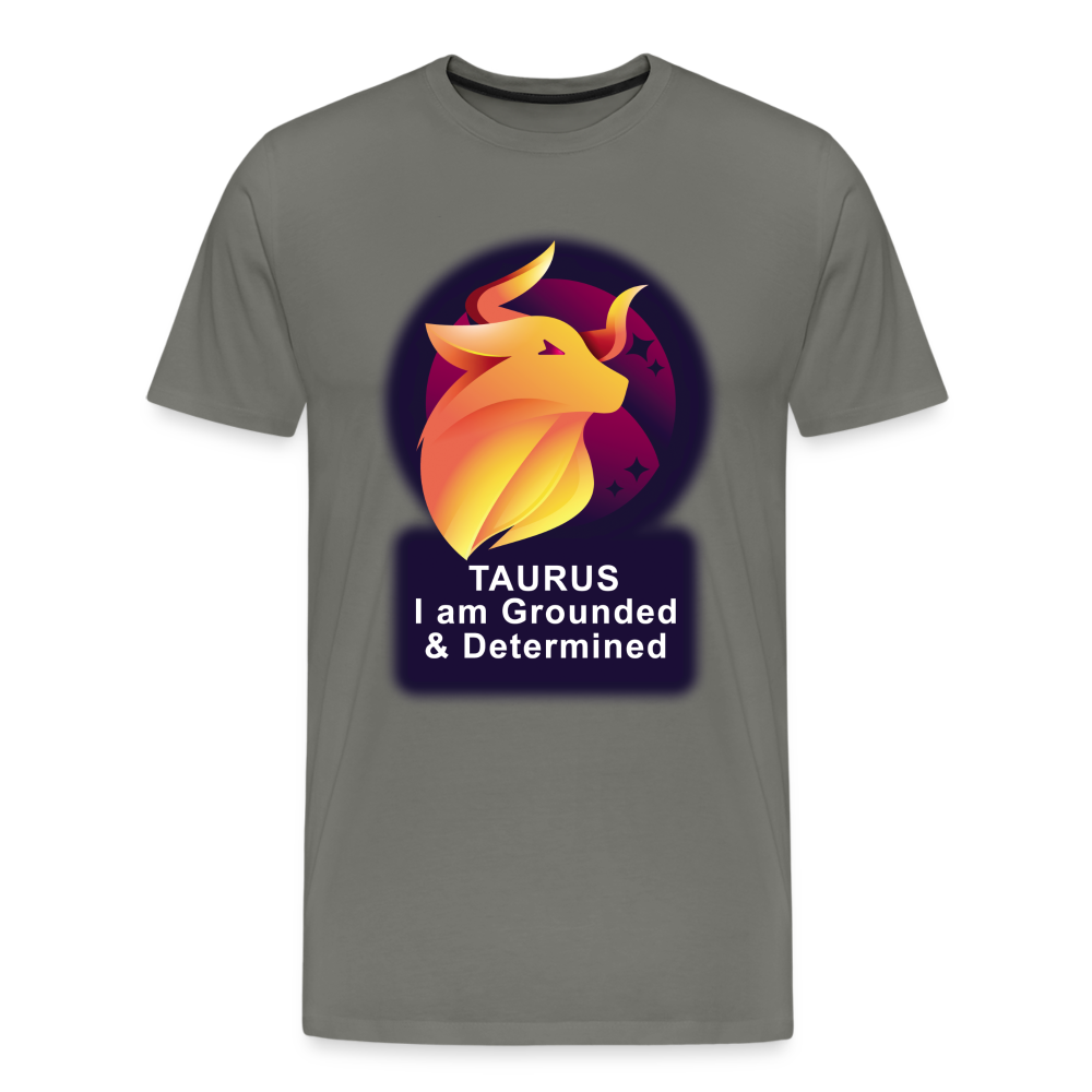 Men's Glow Taurus Premium T-Shirt - asphalt gray