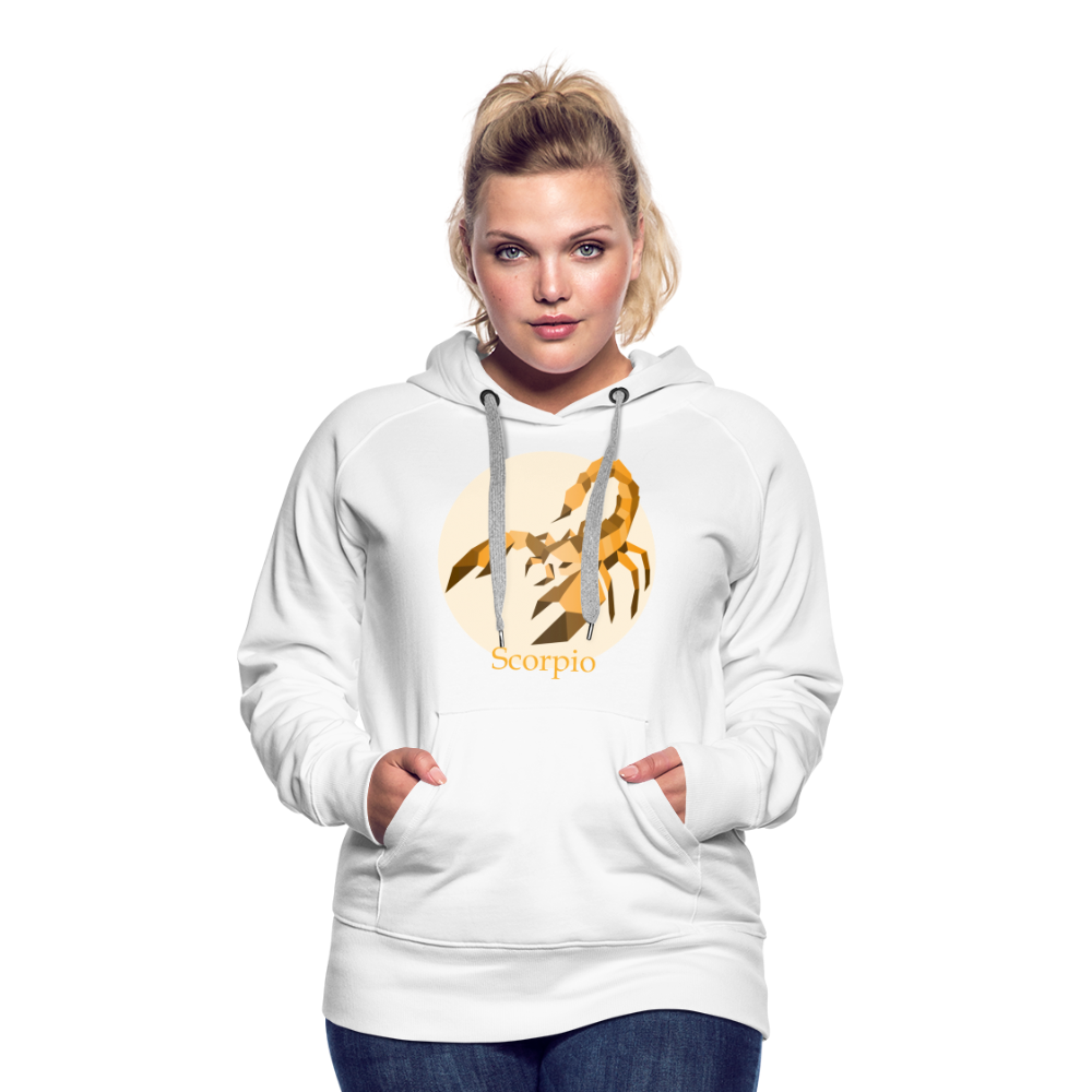 Women’s Mosaic Scorpio Premium Hoodie - white