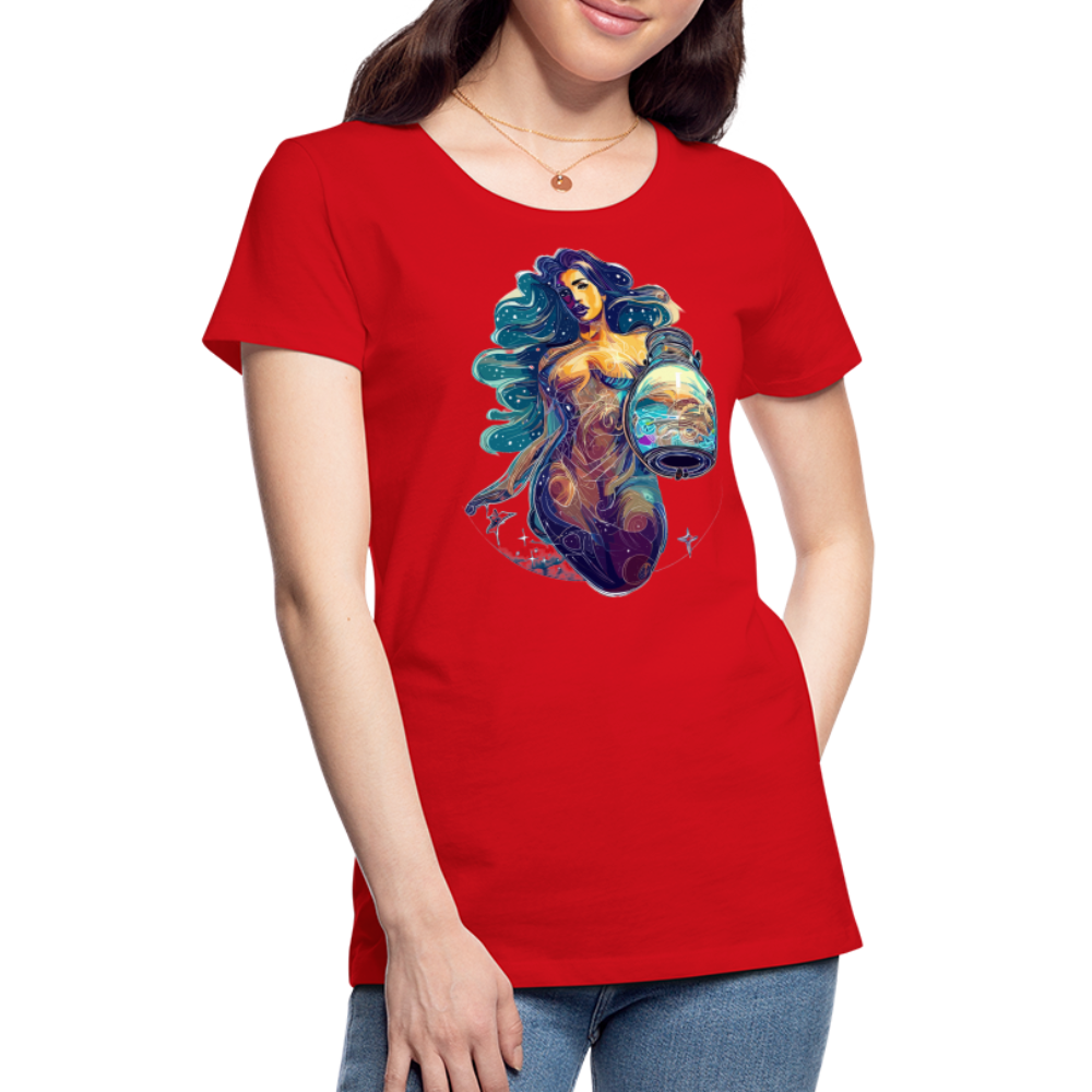 Women’s Mythical Aquarius Premium T-Shirt - red