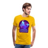 Thumbnail for Men's Neon Capricorn Premium T-Shirt - sun yellow