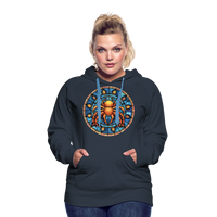 Thumbnail for Women’s Mosaic Cancer Premium Hoodie - navy