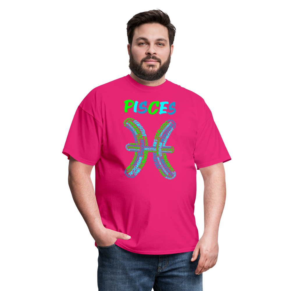 Men's Power Words Pisces Classic T-Shirt - fuchsia