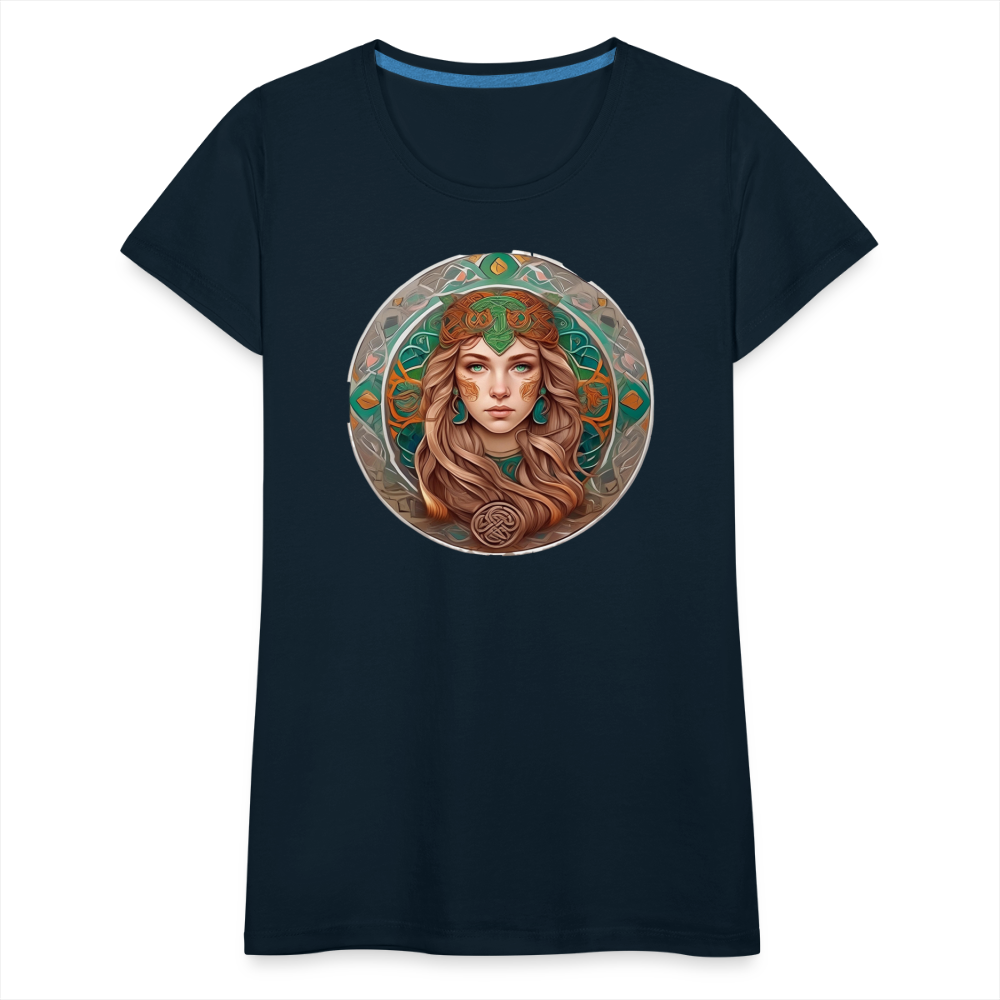 Women’s Mythical Virgo Premium T-Shirt - deep navy