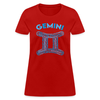 Thumbnail for Women's Power Words Gemini T-Shirt - red