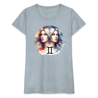 Thumbnail for Women’s Mythical Gemini Premium T-Shirt - heather ice blue