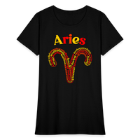 Thumbnail for Women's Power Words Aries T-Shirt - black