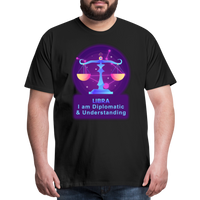 Thumbnail for Men's Neon Libra Premium T-Shirt - black