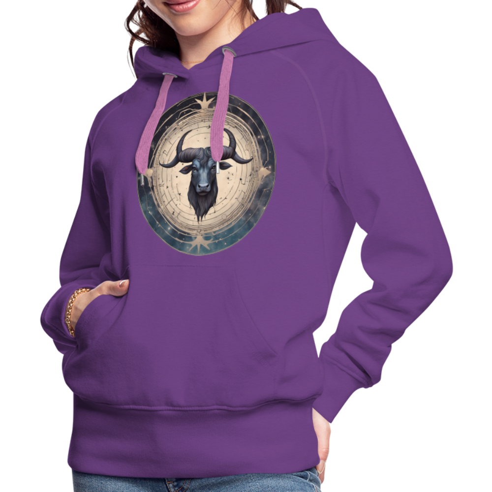 Women’s Mythical Taurus Premium Hoodie - purple 