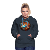 Thumbnail for Women’s Mosaic Gemini Premium Hoodie - navy