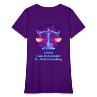 Thumbnail for Women's Neon Libra T-Shirt - purple