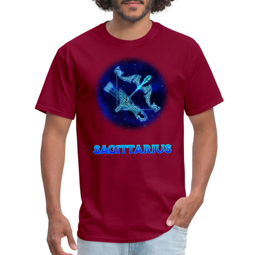 Men's Stellar Sagittarius Classic T-Shirt - burgundy