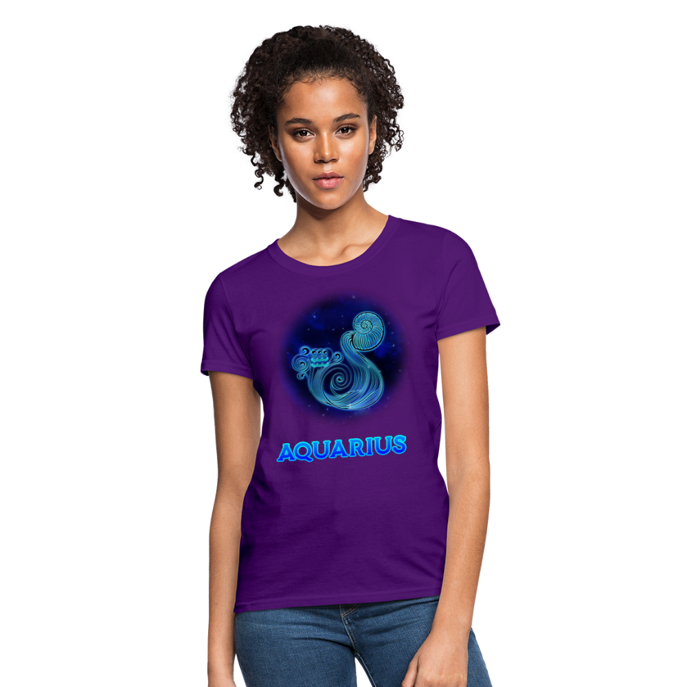 Women's Stellar Aquarius T-Shirt - purple