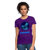 Thumbnail for Women's Stellar Aquarius T-Shirt - purple