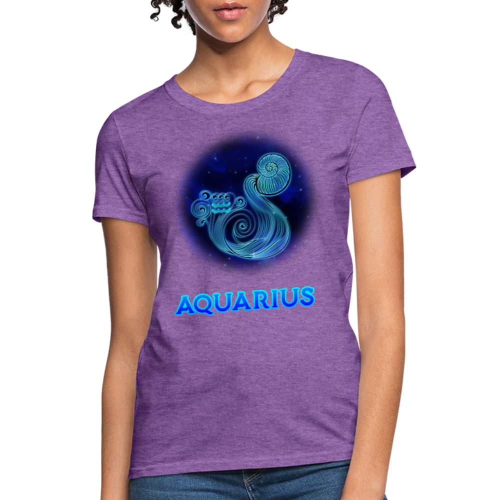 Women's Stellar Aquarius T-Shirt - purple heather