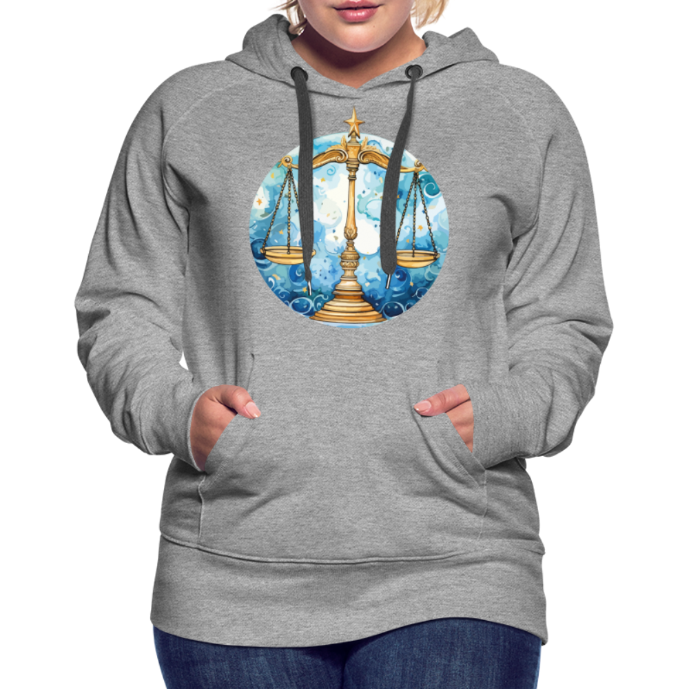 Women’s Mythical Libra Premium Hoodie - heather grey