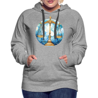 Thumbnail for Women’s Mythical Libra Premium Hoodie - heather grey