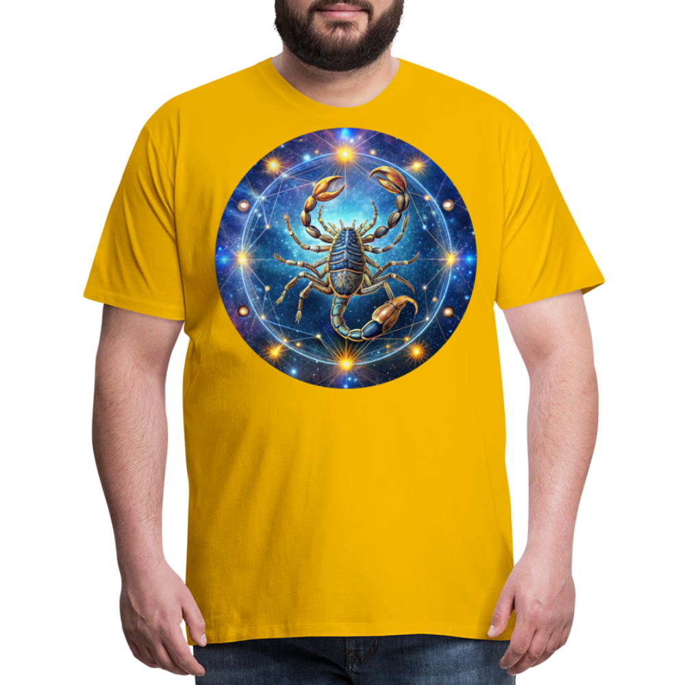 Men's Symbol Scorpio Premium T-Shirt - sun yellow