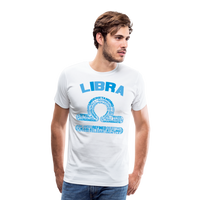 Thumbnail for Men's Power Words Libra Premium T-Shirt - white