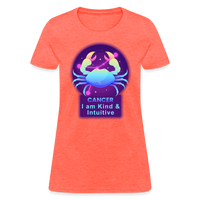 Thumbnail for Women's Neon Cancer T-Shirt - heather coral