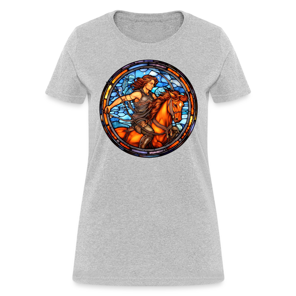 Women's Mosaic Sagittarius T-Shirt - heather gray