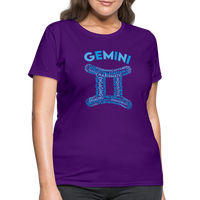 Thumbnail for Women's Power Words Gemini T-Shirt - purple