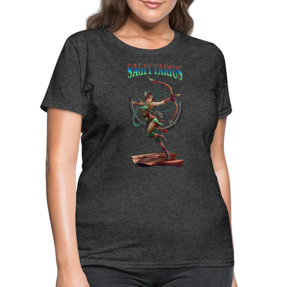 Astral Sagittarius Women's T-Shirt - heather black