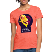 Thumbnail for Women's Glow Aries T-Shirt - heather coral