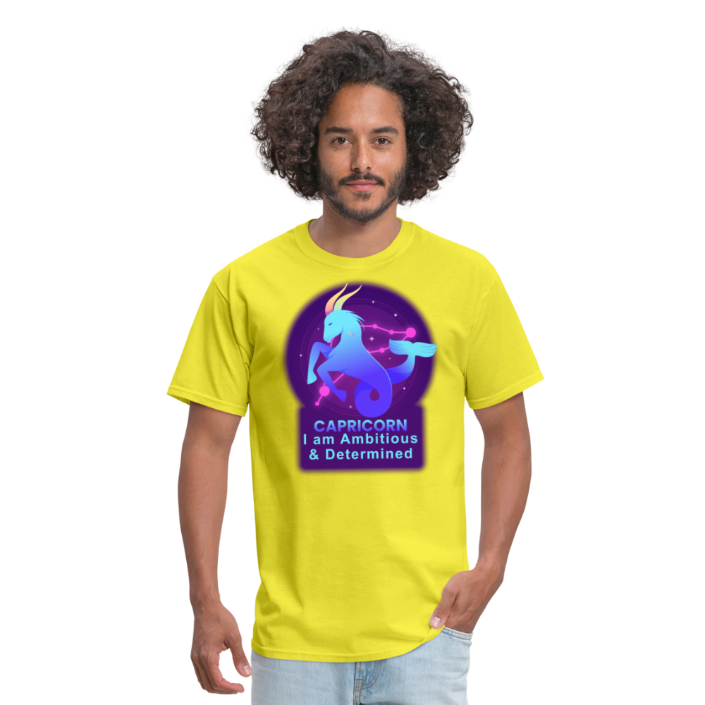 Men's Neon Capricorn Classic T-Shirt - yellow