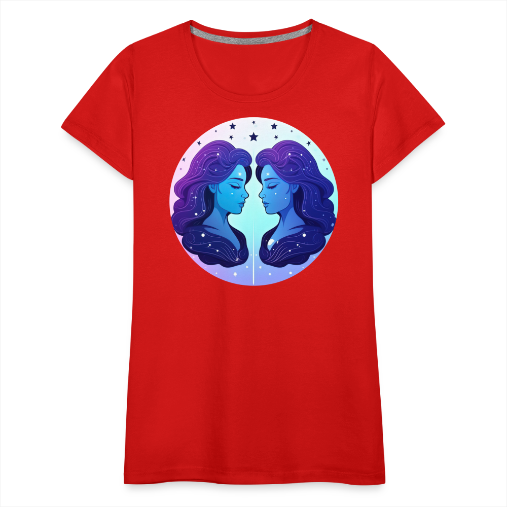 Women’s Magic Gemini Premium T-Shirt - red