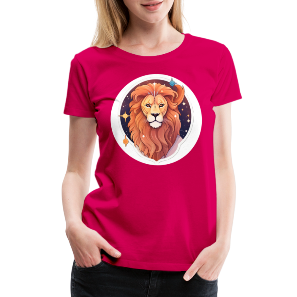 Women's Symbol Leo Premium T-Shirt - dark pink