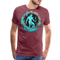 Thumbnail for Men's Mythical Aquarius Premium T-Shirt - heather burgundy