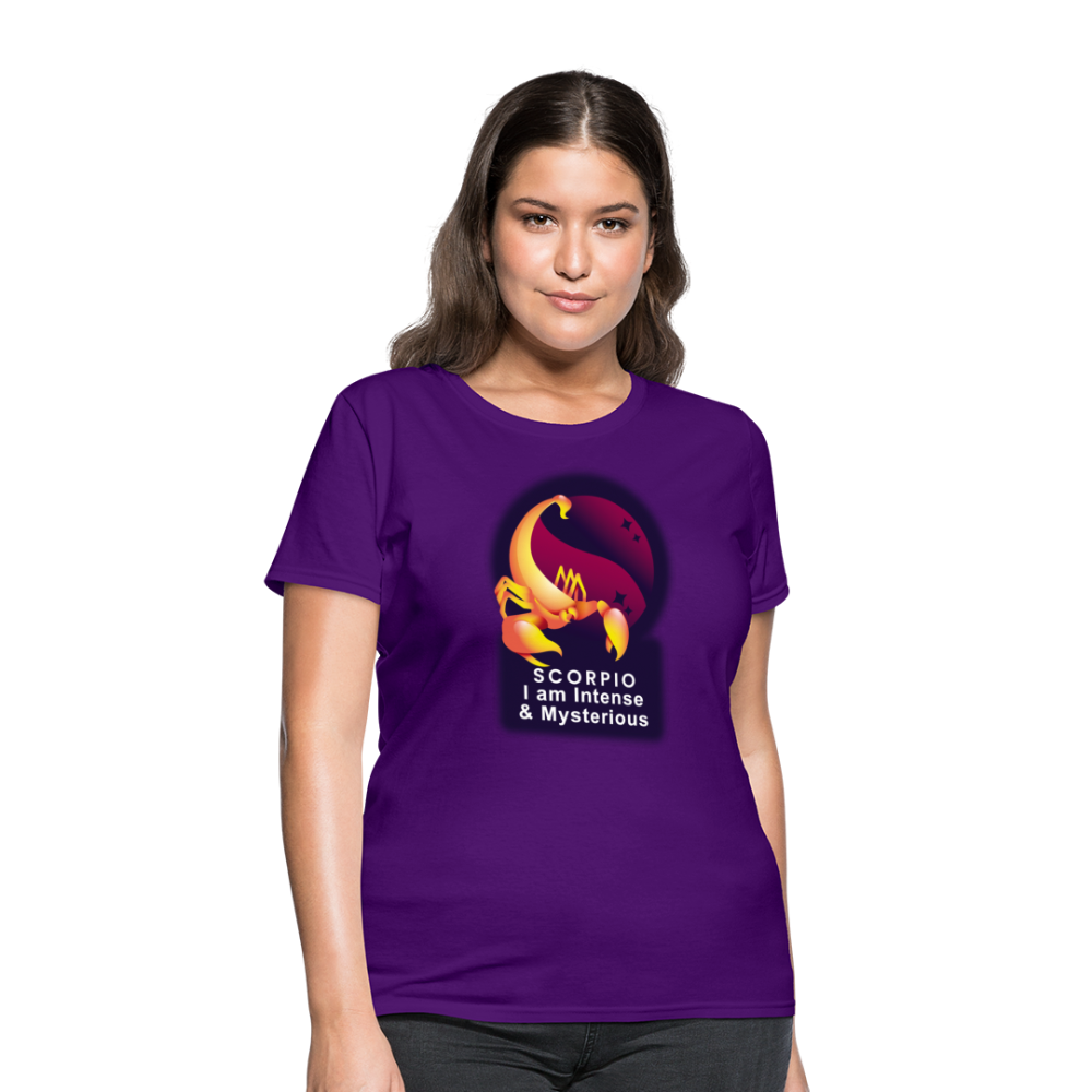 Women's Glow Scorpio T-Shirt - purple