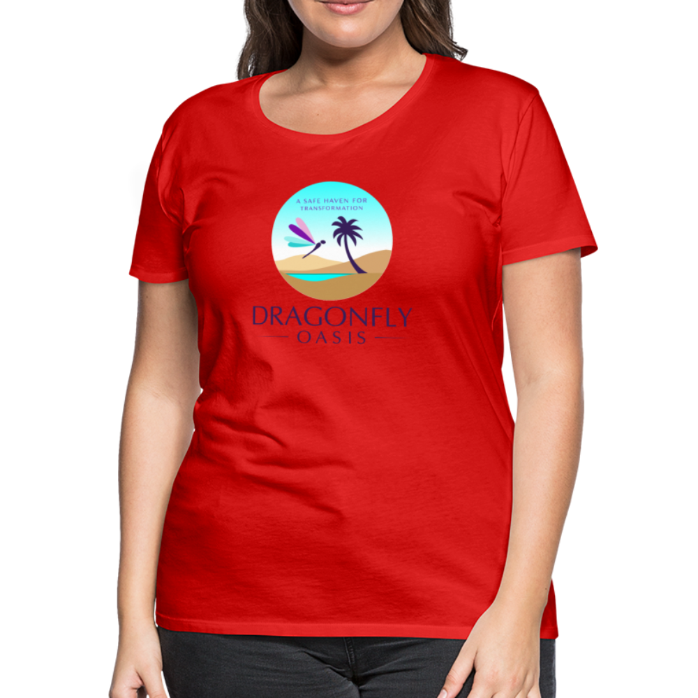 Women's Dragonfly Oasis V.1 Premium T-Shirt - red