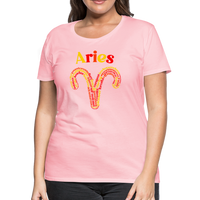 Thumbnail for Women's Power Words Aries Premium T-Shirt - pink