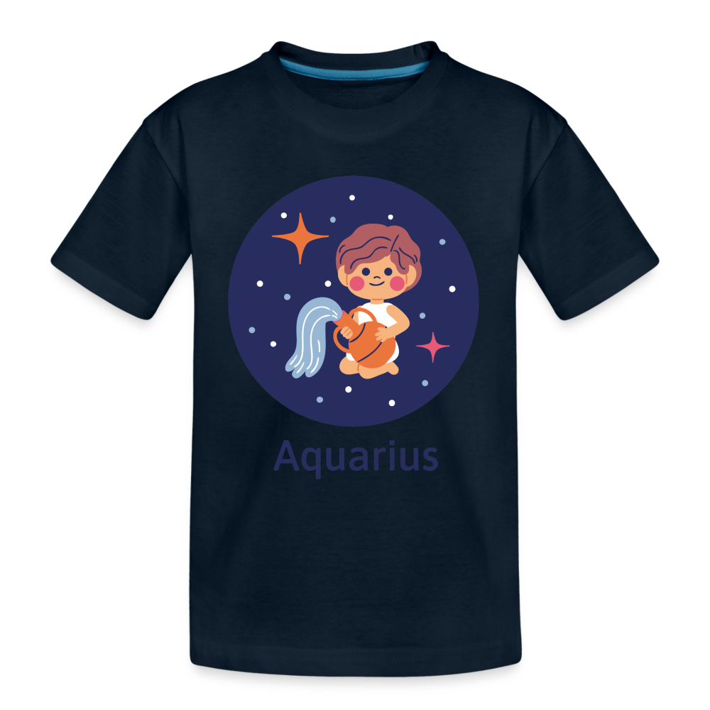 Kid’s Bluey Aquarius Premium Organic T-Shirt - deep navy