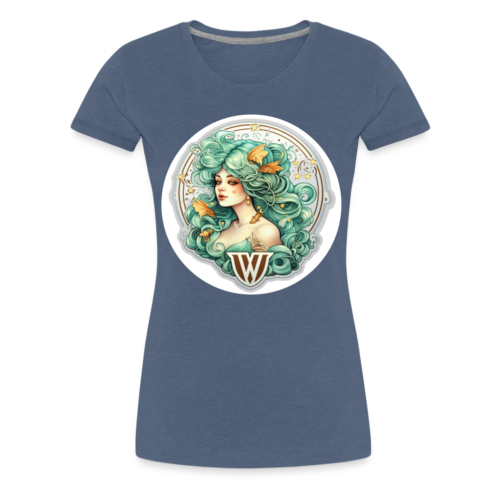 Women’s Symbol Virgo Premium T-Shirt - heather blue