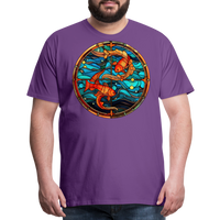 Thumbnail for Men's Mosaic Pisces Premium T-Shirt - purple