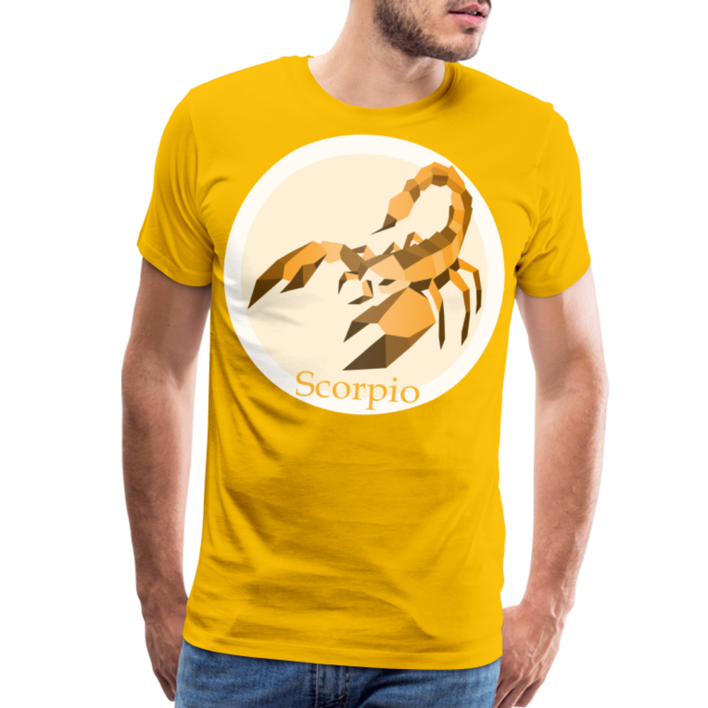 Men's Mosaic Scorpio Premium T-Shirt - sun yellow