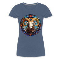 Thumbnail for Women’s Mosaic Aries Premium T-Shirt - heather blue