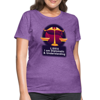 Thumbnail for Women's Glow Libra T-Shirt - purple heather