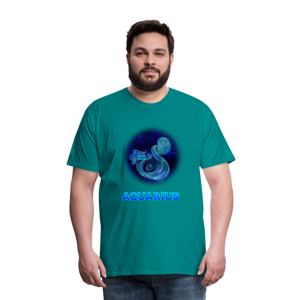 Men's Aquarius Premium T-Shirt - teal