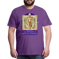 Thumbnail for Men's Mythical Virgo Premium T-Shirt - purple