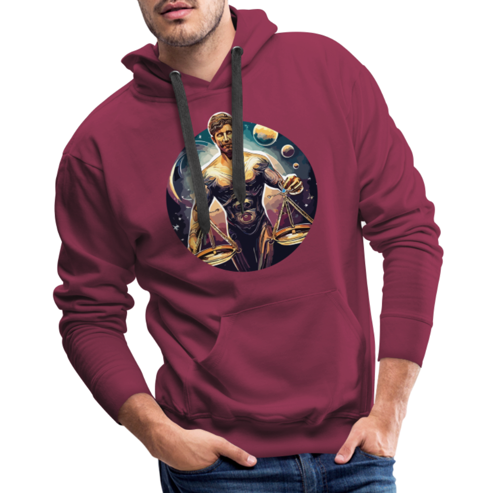 Men’s Mythical Libra Premium Hoodie - burgundy