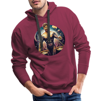 Thumbnail for Men’s Mythical Libra Premium Hoodie - burgundy