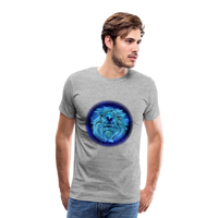 Thumbnail for Men's Leo Premium T-Shirt - heather gray